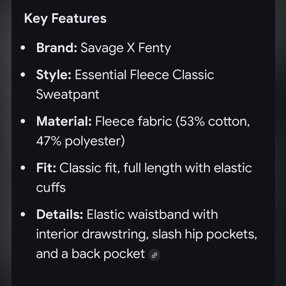 Unisex Savage X Fenty Tan Fleece Sweatpants - Picture 10 of 15